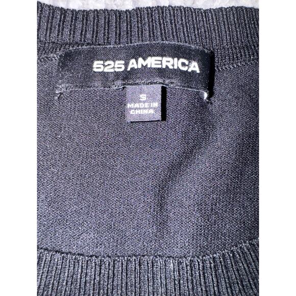 WOMEN'S 525 AMERICA CREW NECK LIGHTWEIGHT SWEATER Black Size Small $90 - Picture 3 of 5